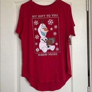 ‼️FINAL PRICE‼️NWT Disney Frozen 2 Olaf Short Sleeve Shirt